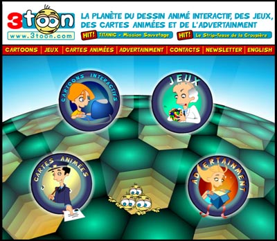 3TOON version Grand public (dessins anim&eacute;s, jeux, cartes anim&eacute;es)